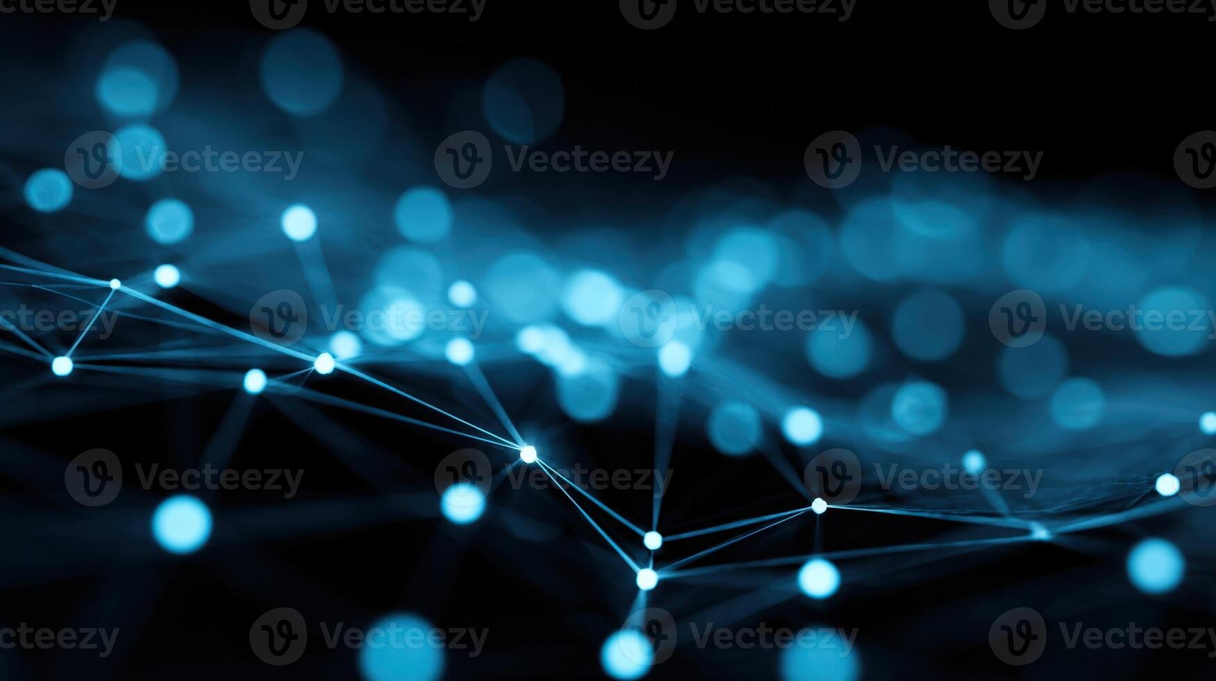 Abstract Network Connection Background with Glowing Nodes, Perfect for Technology, Science, and Data Visualizations photo
