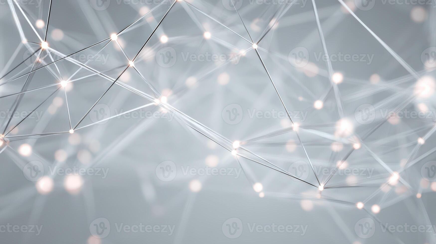 Abstract Network Connection with Glowing Nodes for Technology, Science, and Futuristic Backgrounds photo