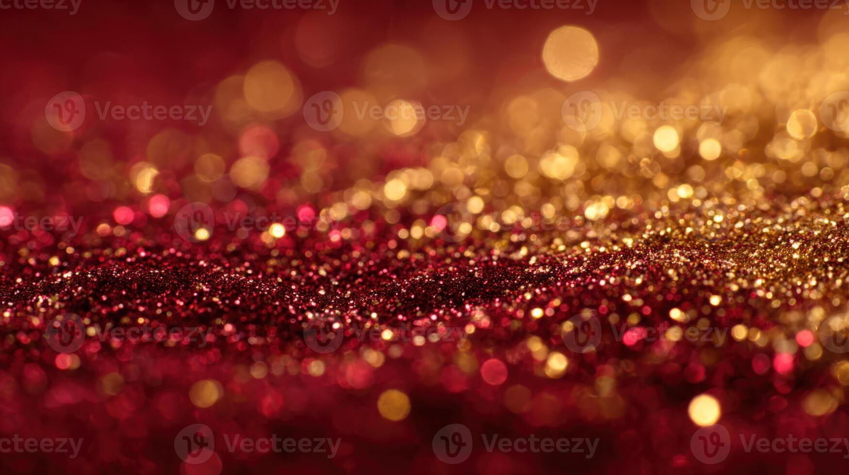 festivo rojo y oro Brillantina textura resumen espumoso antecedentes para celebraciones y decorativo diseños foto