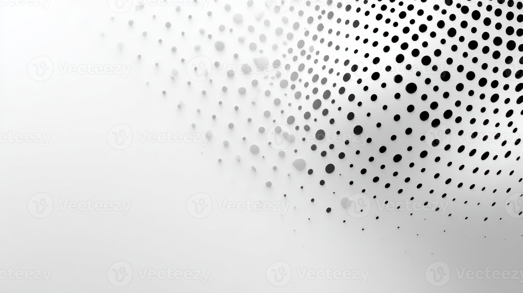 Abstract Dotted Pattern Background with Gradient Effect, Seamless Transition from White to Black, Modern Design photo