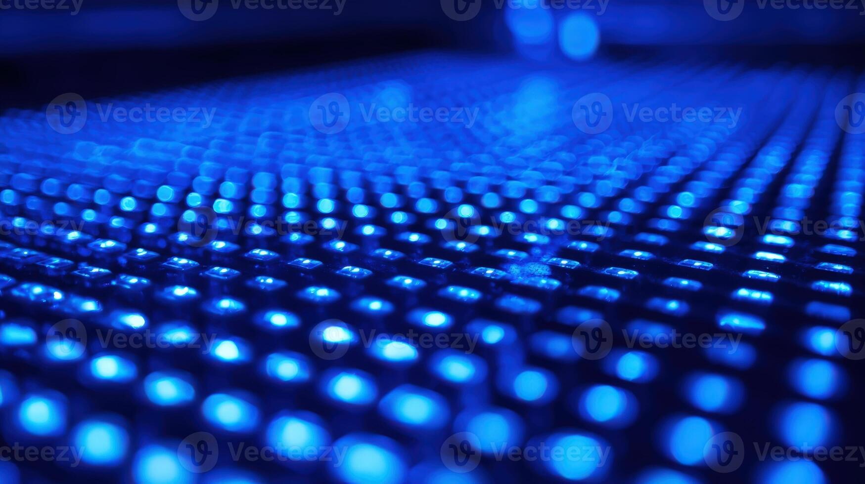 Abstract Blue LED Grid Pattern Modern Technology, Data Visualization and Futuristic Background photo