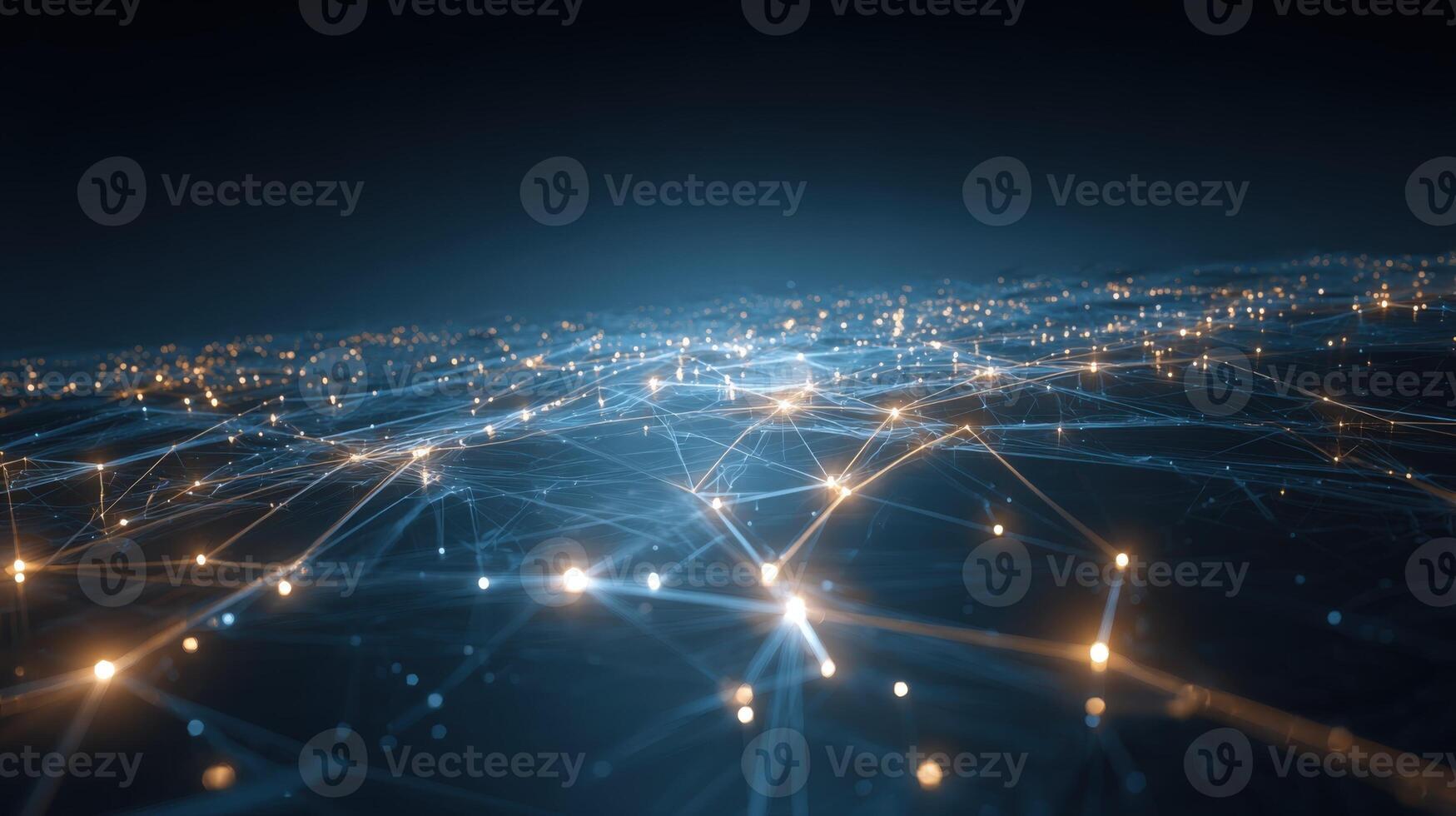 Abstract Network Visualization Data Connectivity, Artificial Intelligence, and Modern Technology Background Depicting Global Communication photo
