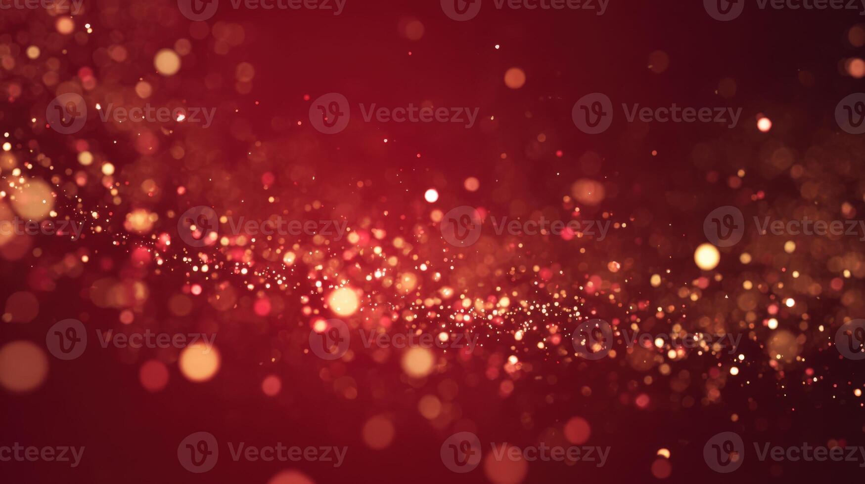 elegante rojo y oro bokeh Brillantina antecedentes para festivo fiesta temporada y celebración eventos foto