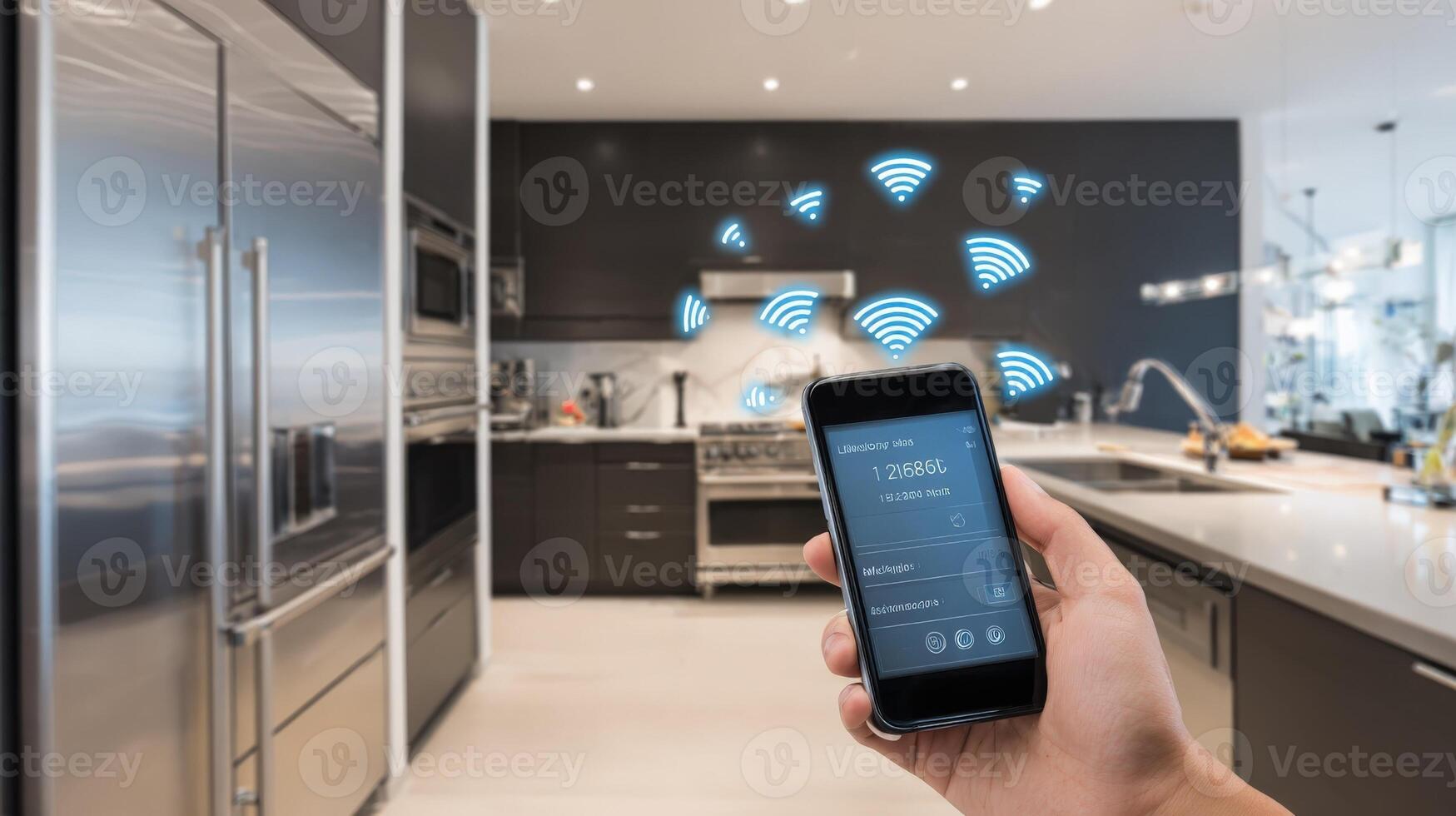 Smart Home Automation System Controlling Kitchen Appliances with Smartphone via Wireless Connection photo