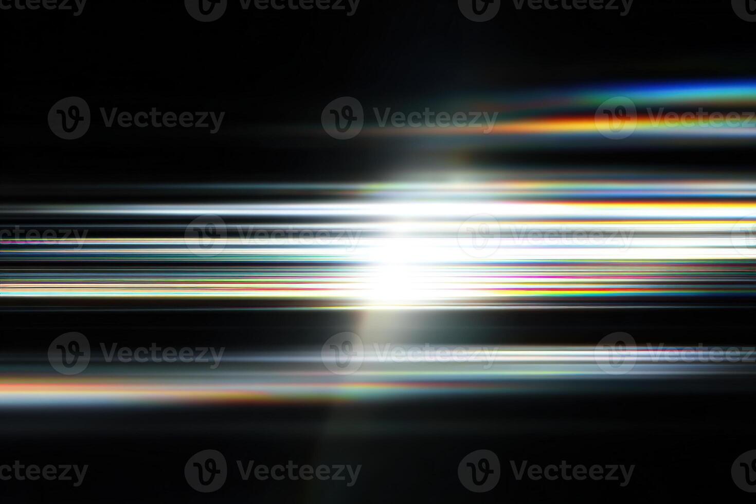 Dynamic Abstract Light Streaks on Black Background - Modern and Futuristic Design Element photo