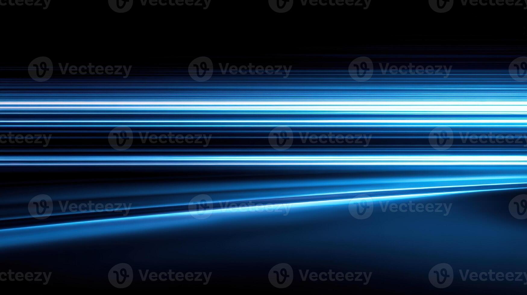 Abstract Light Streaks on Dark Background, Modern Technology Concept with Futuristic and Dynamic Movement photo