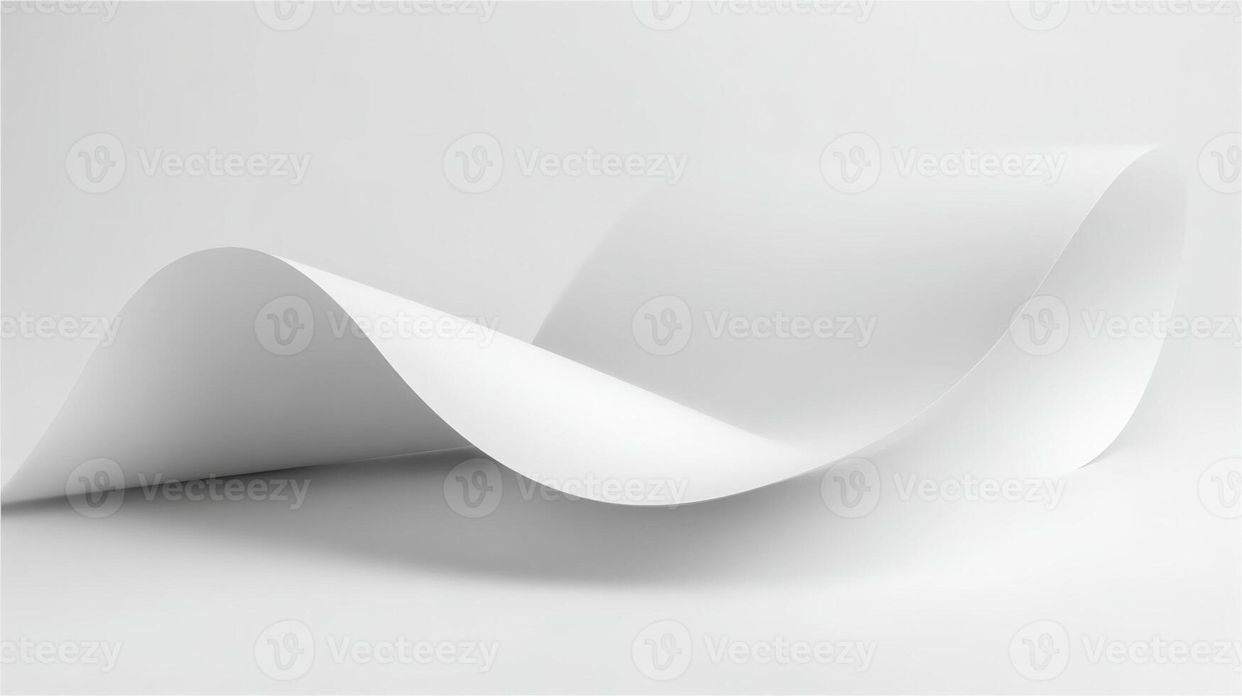 Elegant White Paper Curve Abstract Background for Creative Design and Mockups, Ideal for Print and Web photo