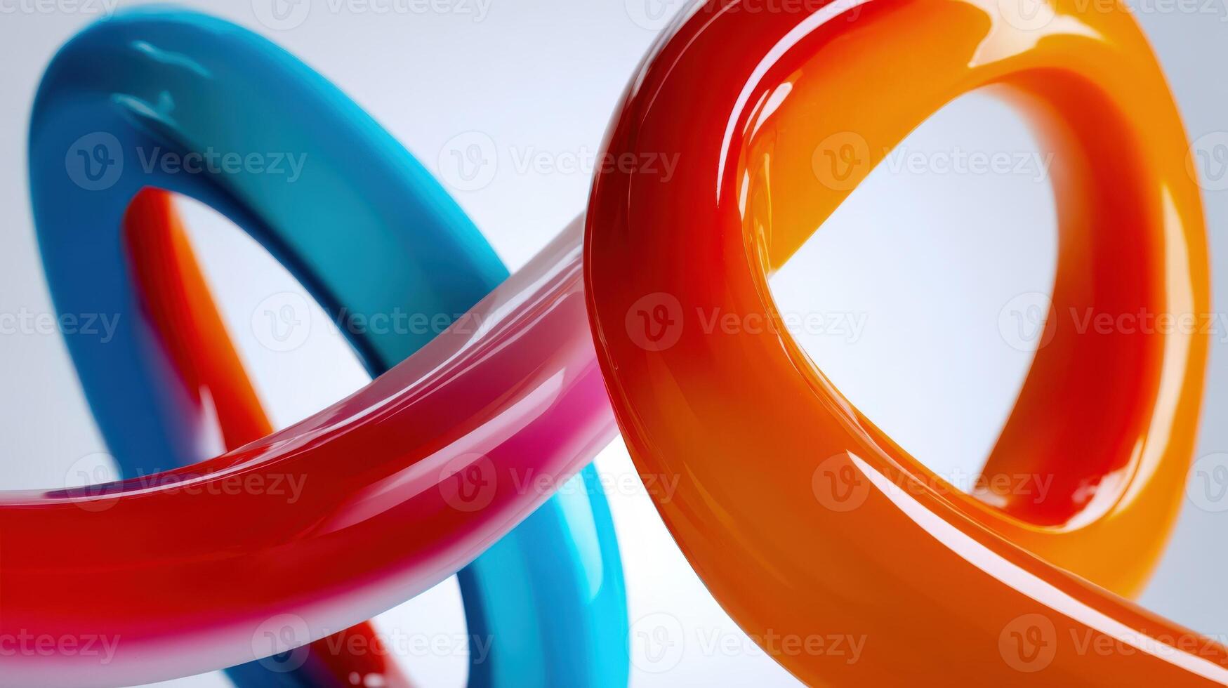 Abstract Intertwined Shapes with Vibrant Gradients Modern Design Element for Creative Projects and Visual Communication photo