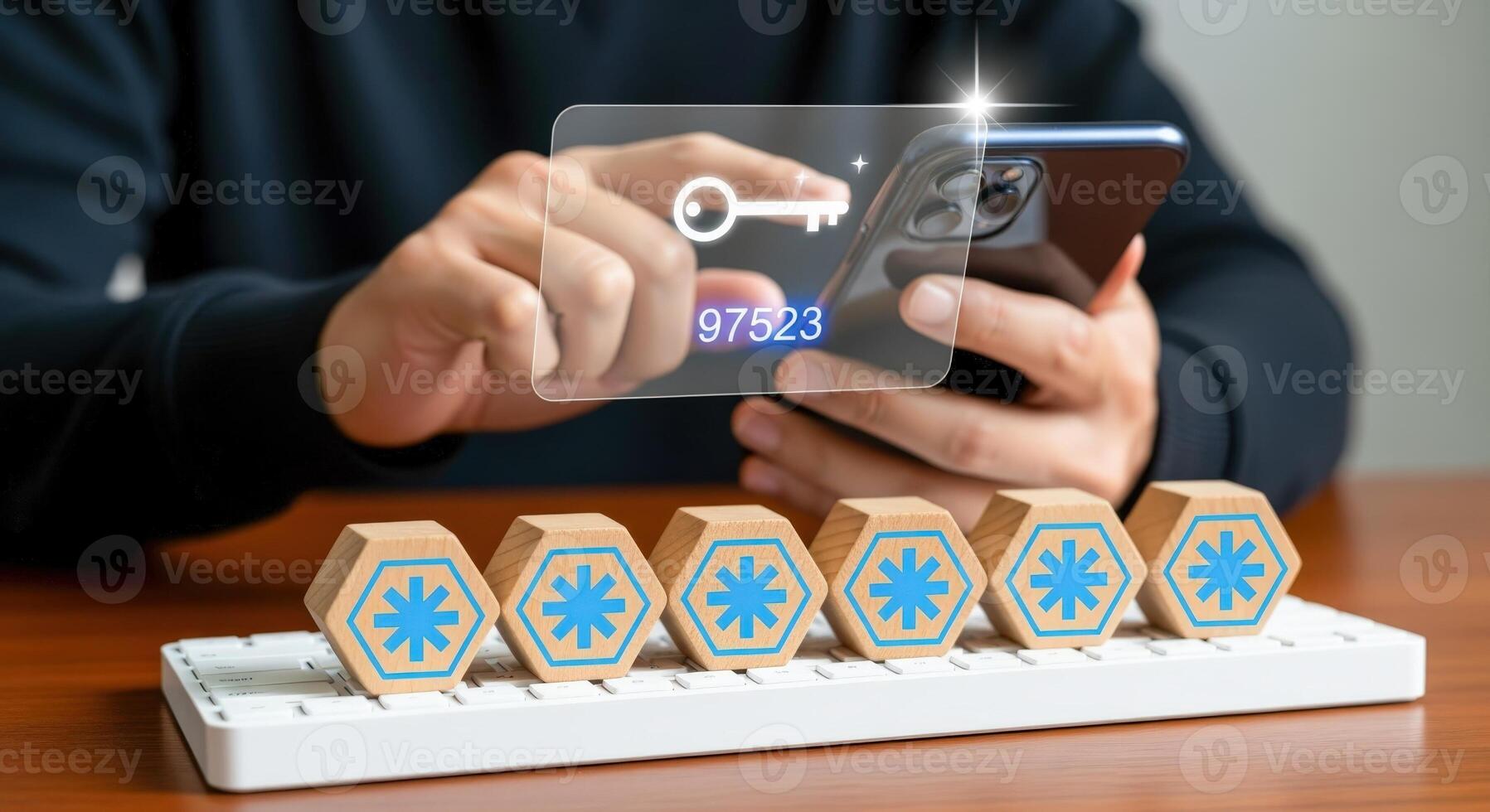 Data Protection with Mobile Authentication Secure Access and Cybersecurity through Smartphone Verification Process photo