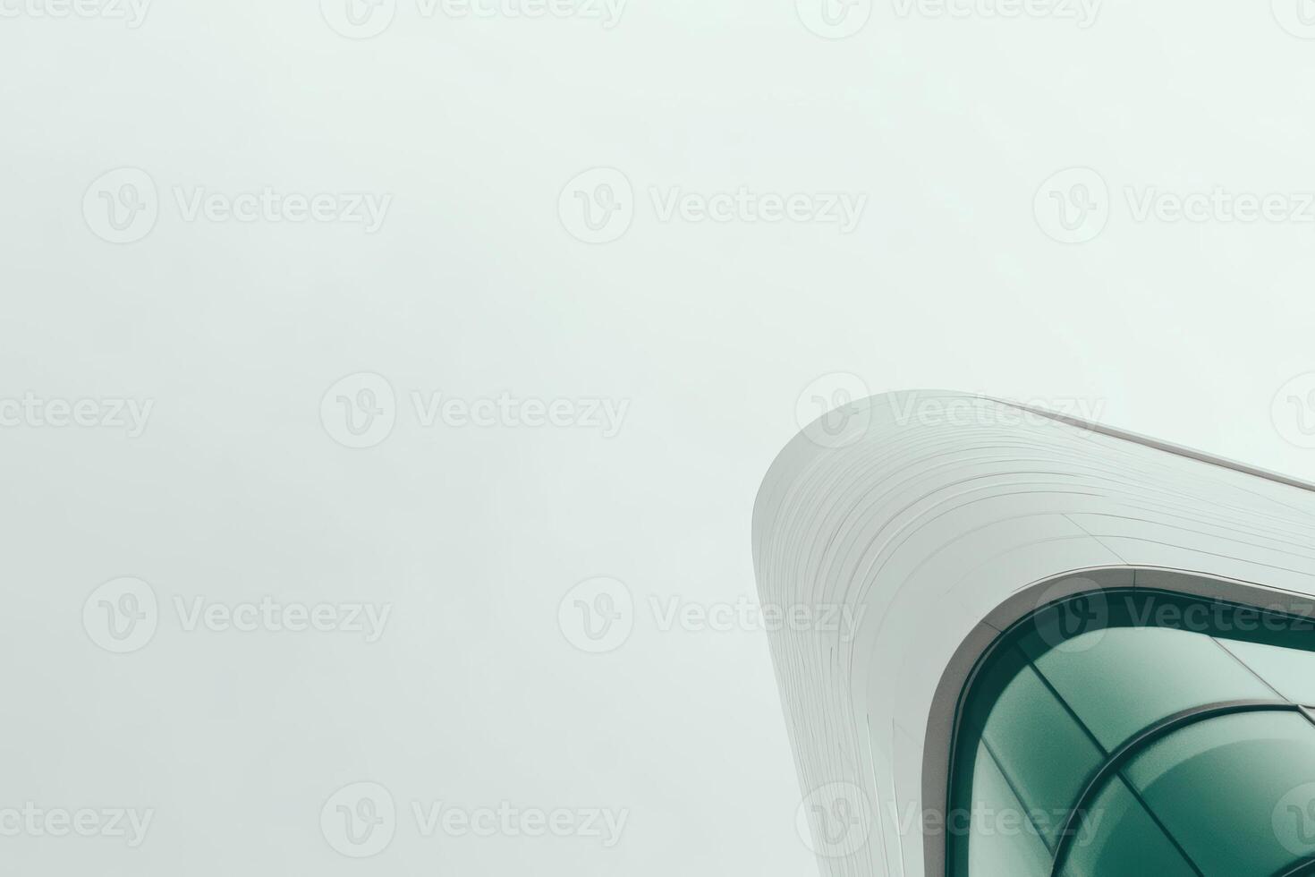 Modern architecture highlights unique design against cloudy sky backdrop photo