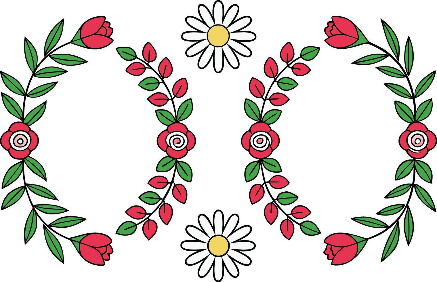 Stylish Frames and Borders Illustration Set Creative Frame Design Collection Classic Frames and Borders Artwork Bundle vector