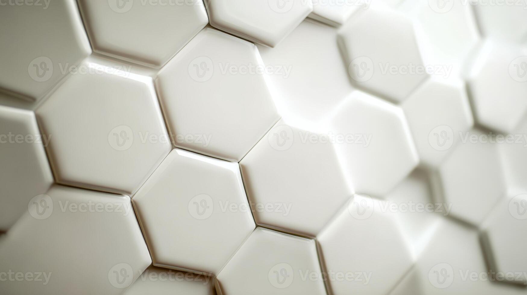 Abstract White Hexagon Pattern Modern, Clean Texture Background for Creative Design and Technological Concepts photo