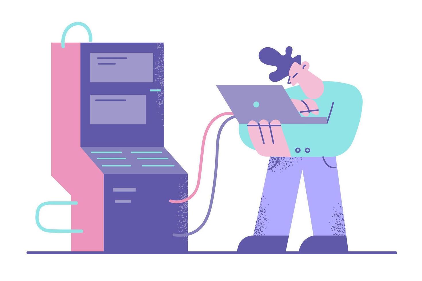 IT technologies and software concept vector