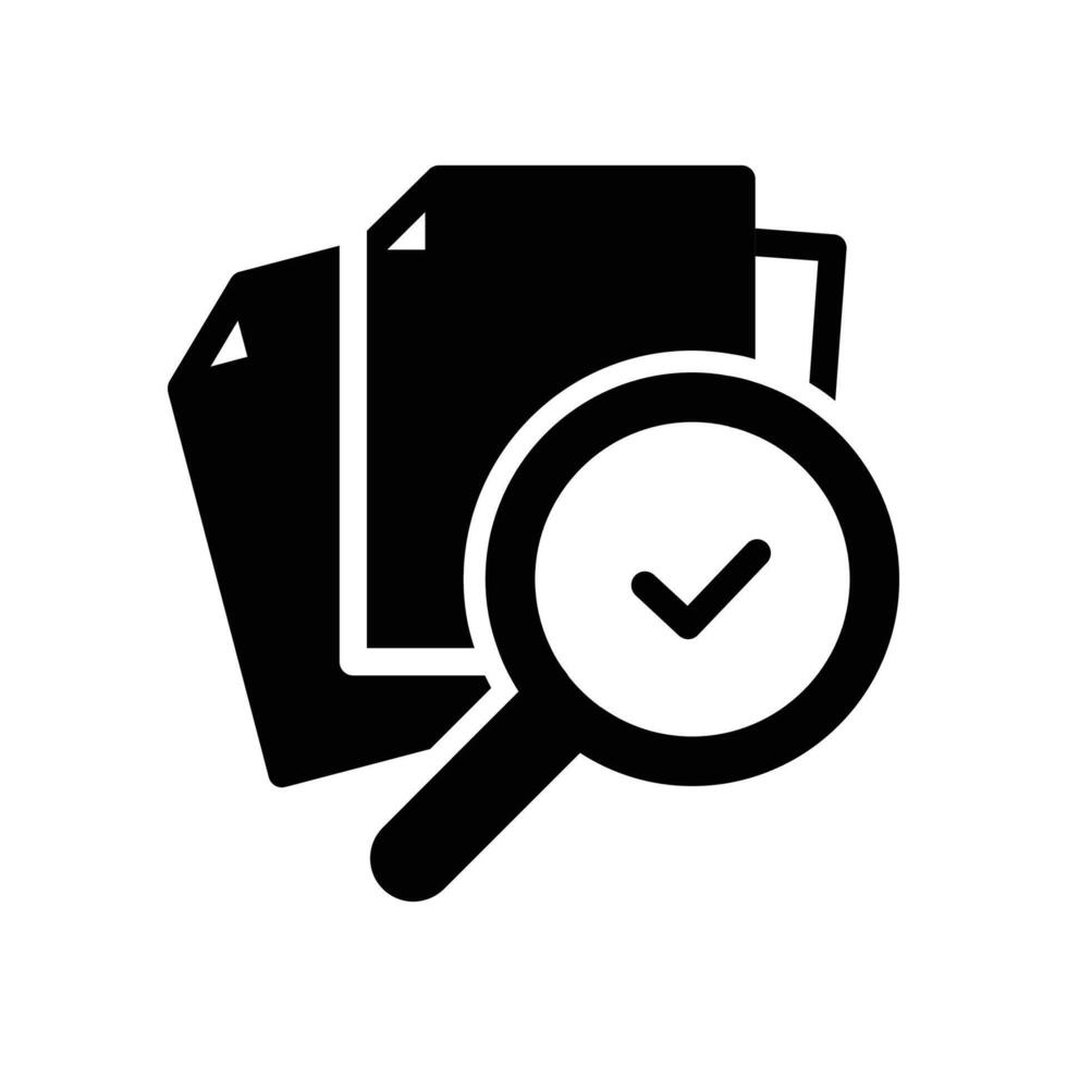 analysis solid icon design good for web or mobile app vector