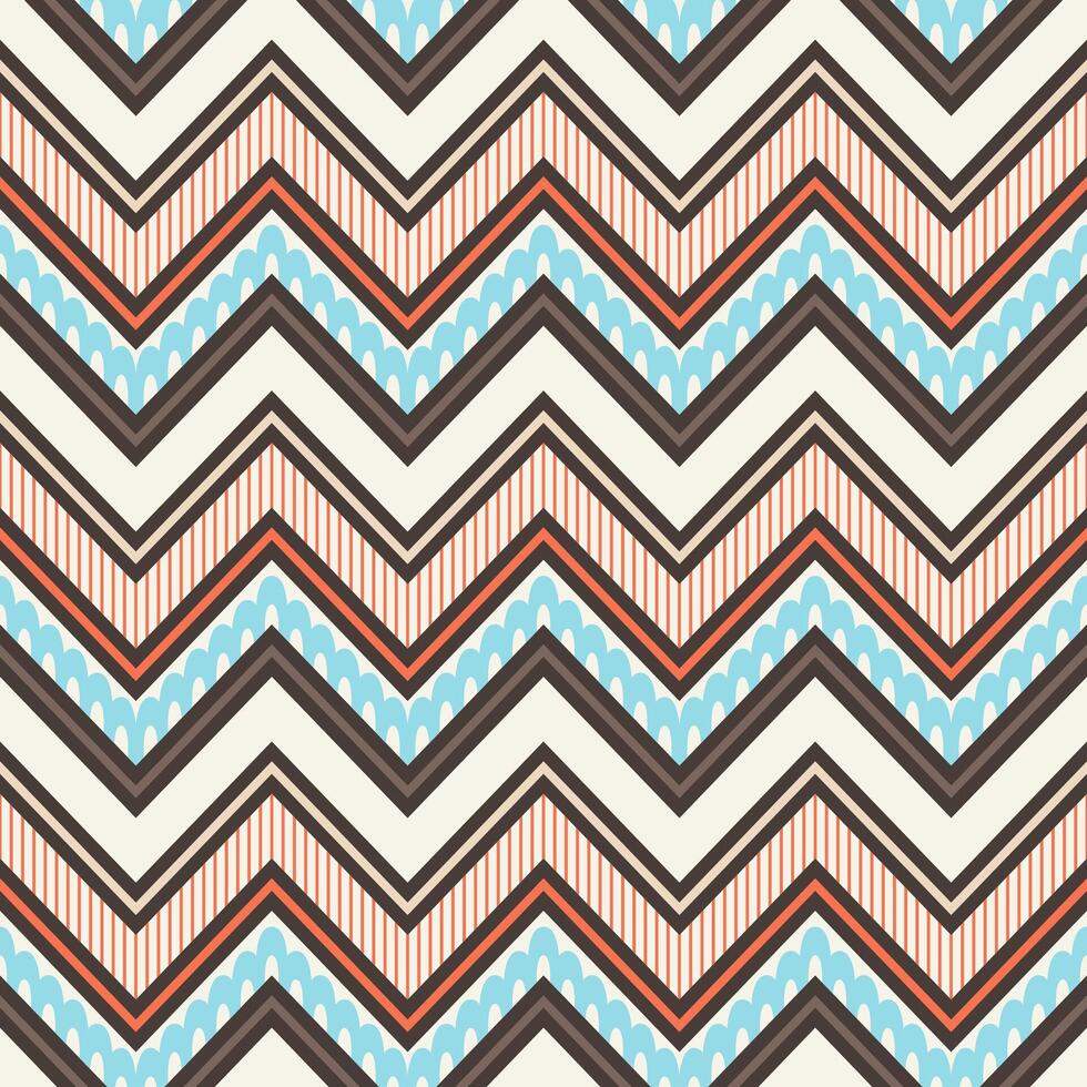 Tribal striped seamless pattern. Aztec geometric background. Can be used in textile design, web design for making of wrapping, envelope, clothes, accessories, decorative paper, backpacks, etc. vector
