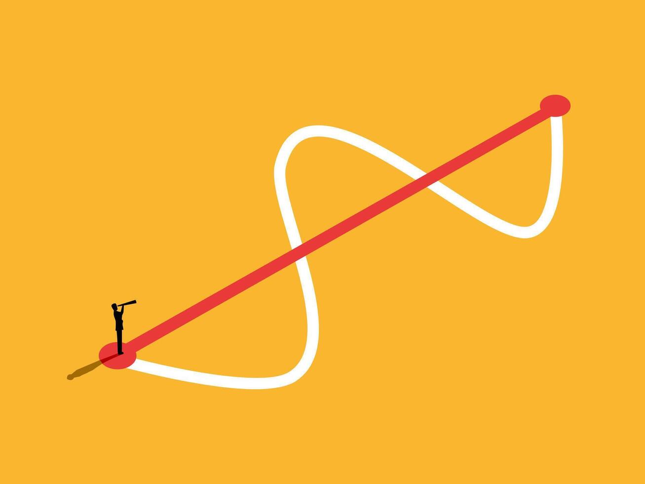 People look for shortcuts to solving problems vector