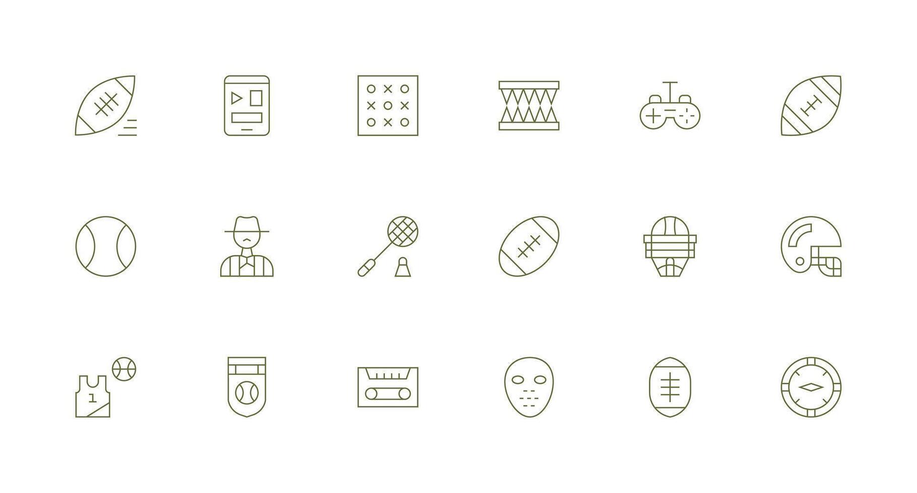 18 Minimal Line Vectors for Player Theme Pixel Perfect Icons for Modern Apps