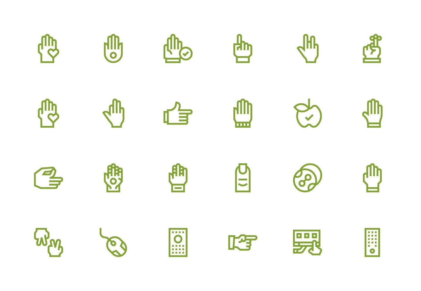 24 Icons for Select in Thick Line Line Format Clean Icon Set Icon Pack for UI Projects vector
