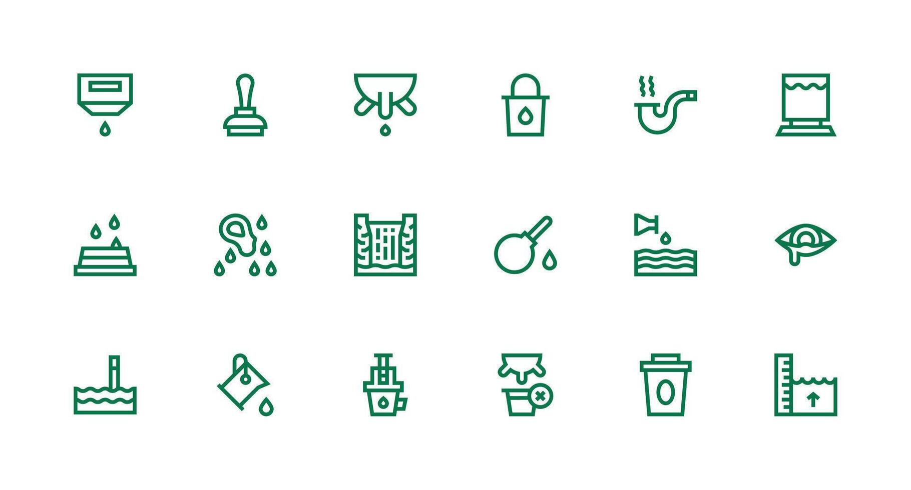 18 Strong Stroke Line Vectors for Overflow Theme Professional Icon Pack for Development Work