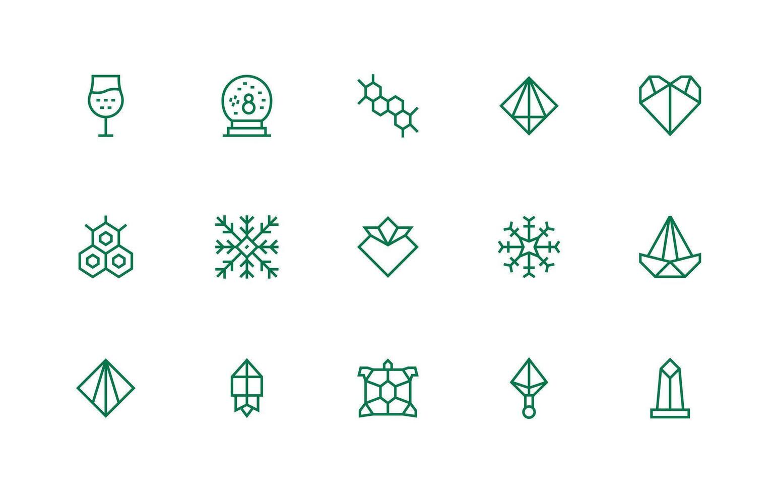 15 Regular Line Style Icons from Crystal Collection Optimized Icon Pack for Digital Products vector