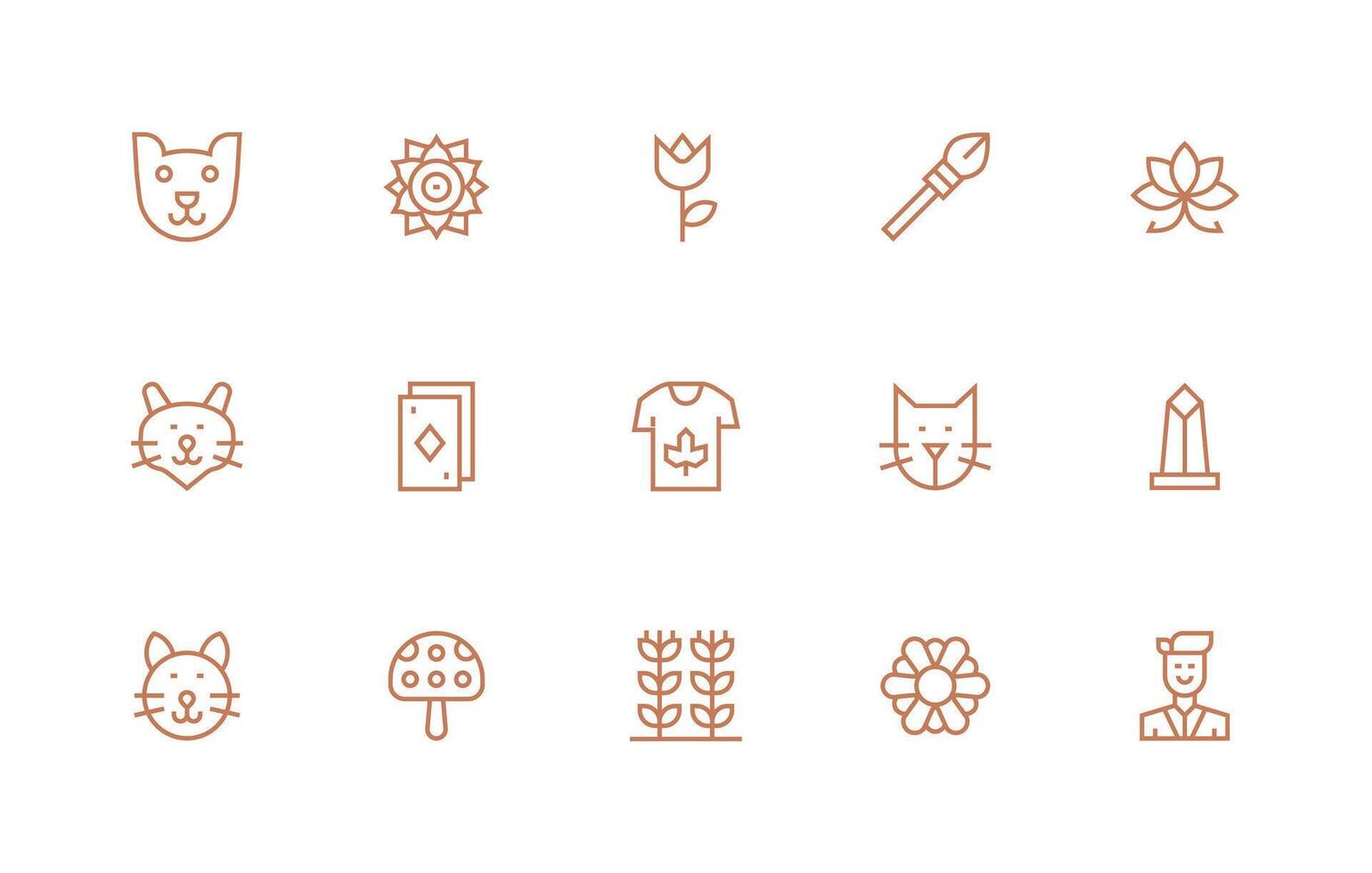 icono gráfico presentando 15 íconos en regular línea diseño completamente editable icono conjunto para web vector