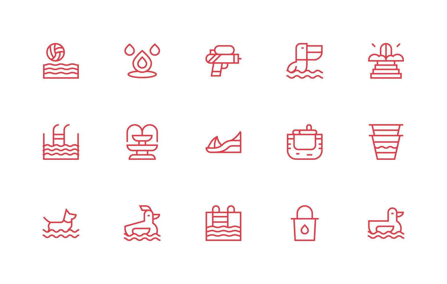 15 Regular Line Style Icons from Splash Collection Design Ready Icon Set for Teams vector
