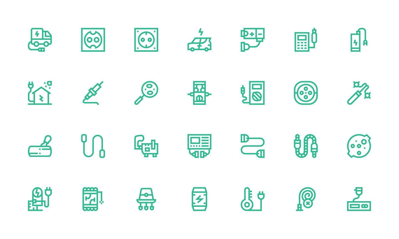 Bold Line Icons from Plug Set with 28 Vectors Interface Icons for Daily Use