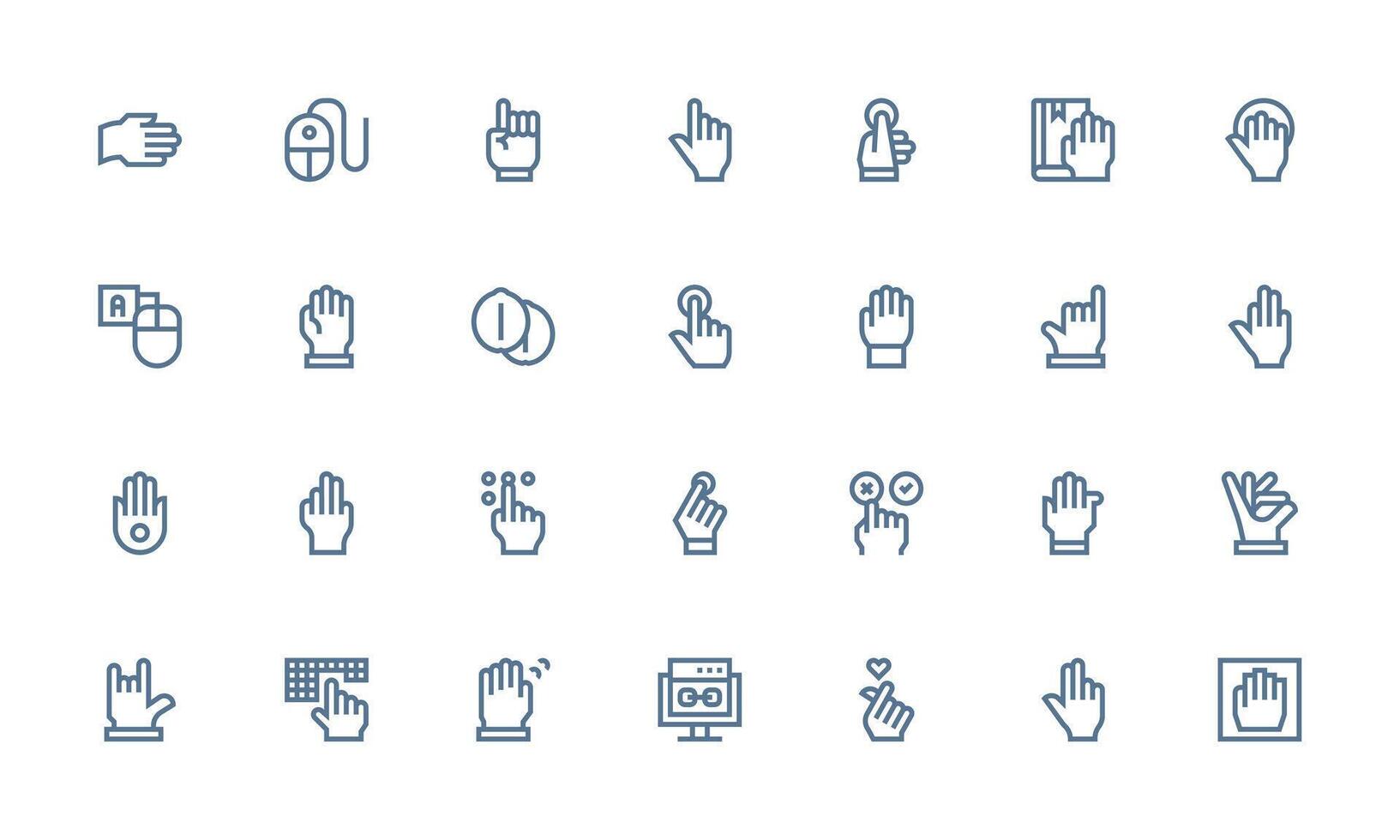 28 Bold Line Icons for Click Graphics Complete Icon Bundle for Web Design vector