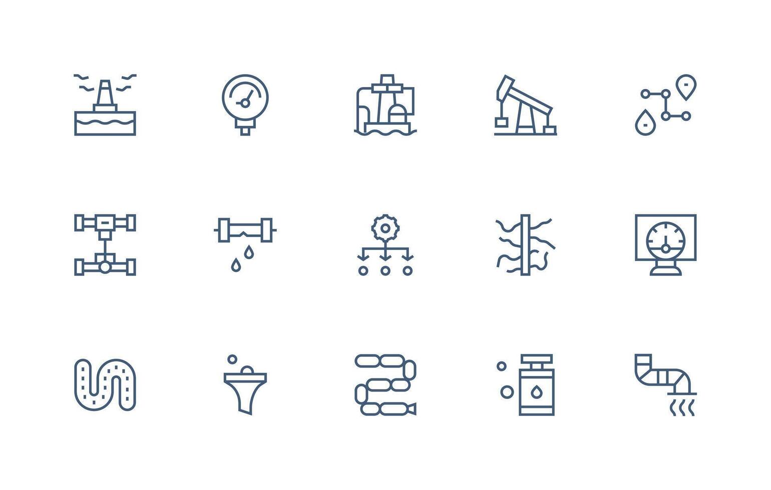 15 Regular Line Vectors for Pipeline Theme Design Ready Icon Set for Teams