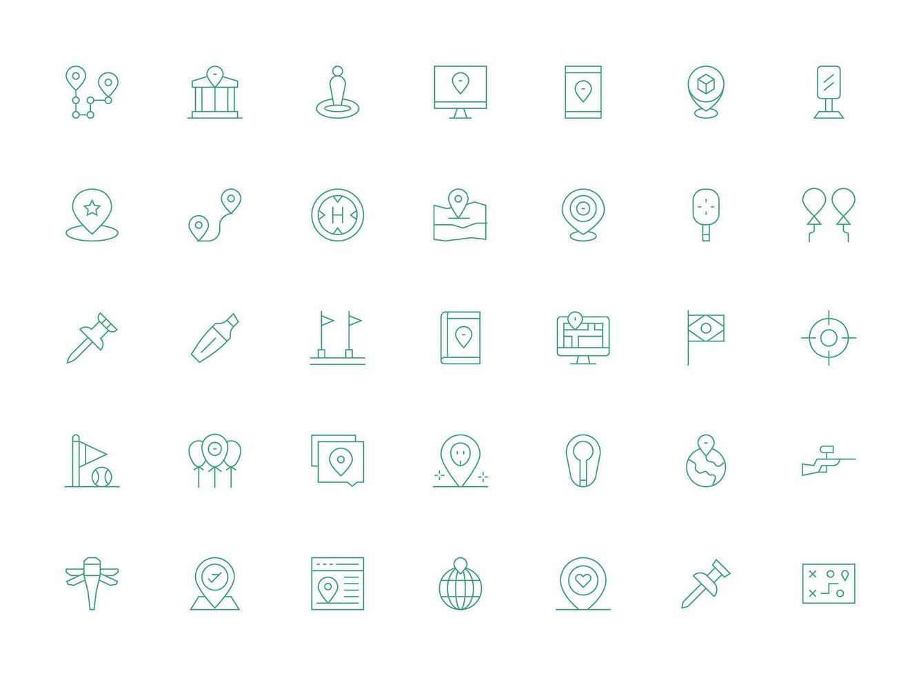 Light Line Icons from Marker Set with 35 Vectors Core Icon Collection for Daily Tasks