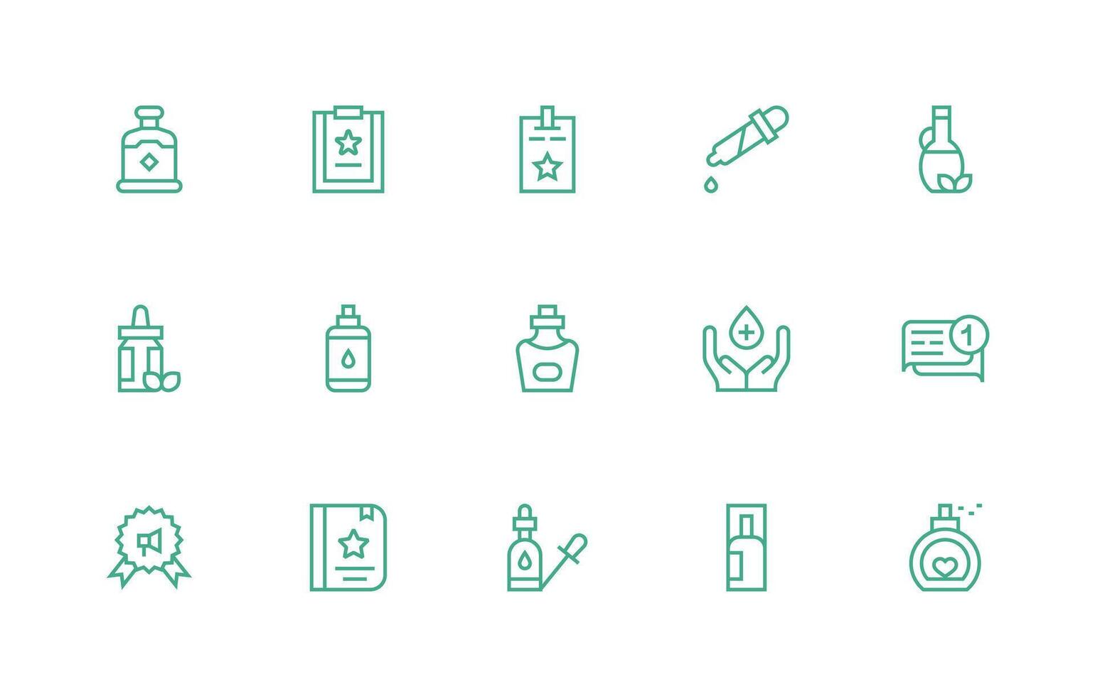 Essential including 15 Regular Line Illustrations Responsive Icon Set for Flexible Layouts vector