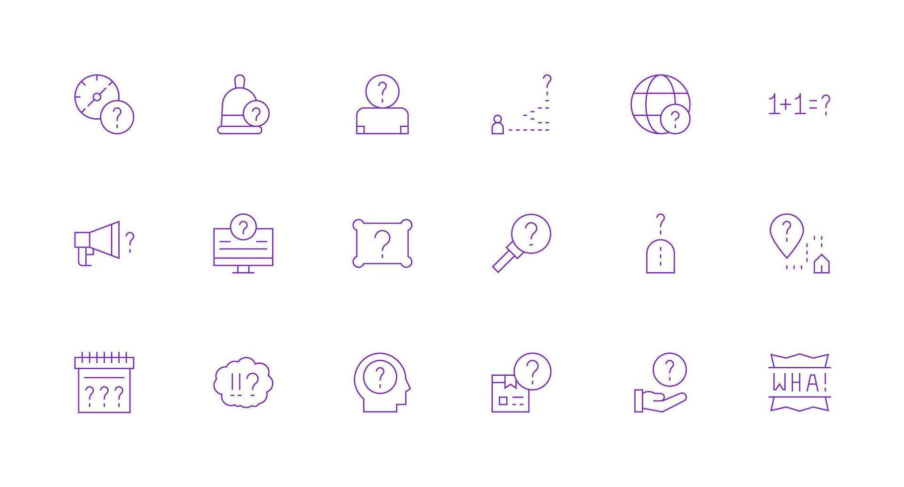 Unknown Design Icons featuring 18 in Minimal Line Style Scalable Icon Pack vector