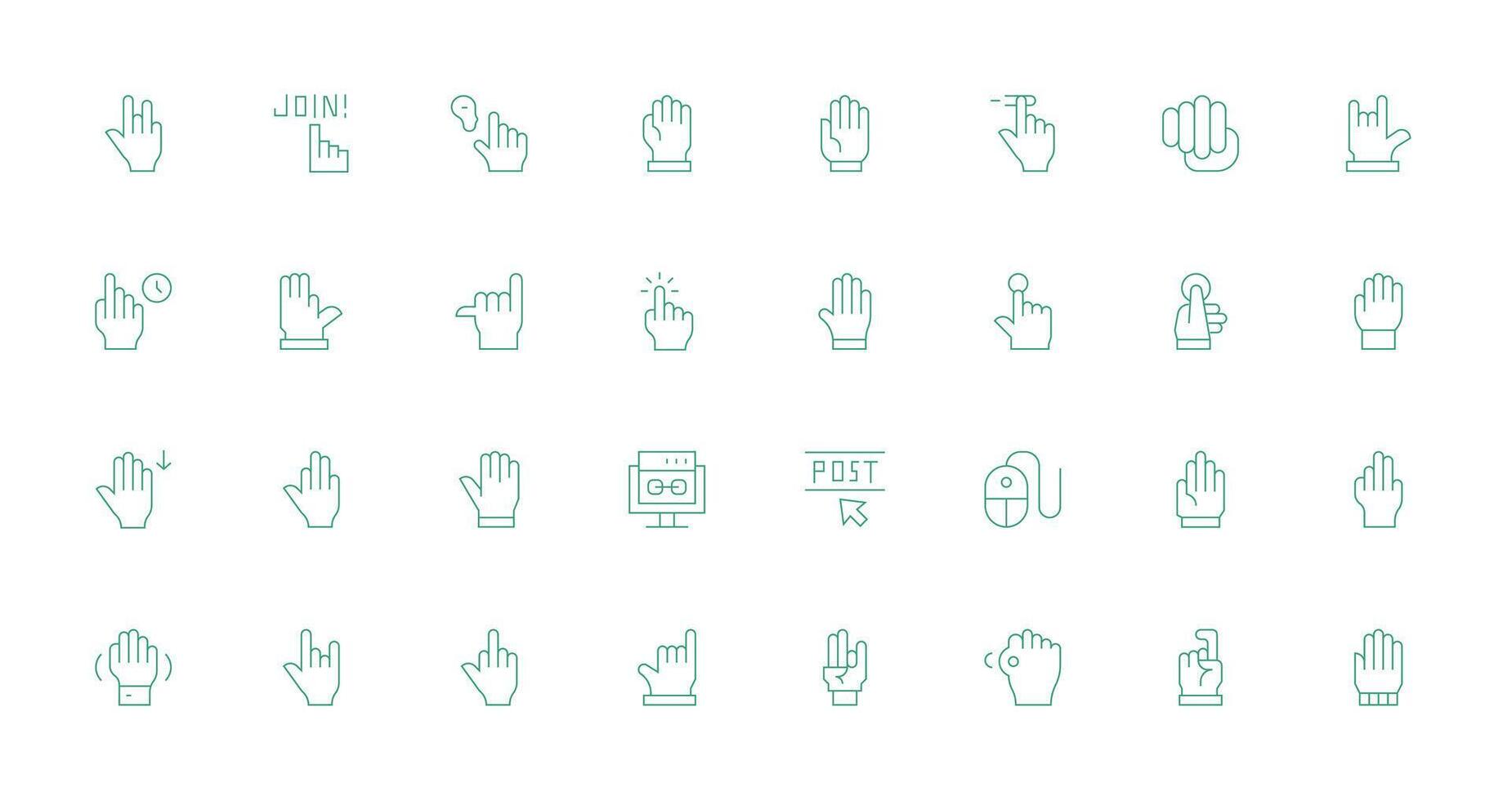 Click Design Icons featuring 32 in Thin Line Style All Device Compatible Icon Set vector
