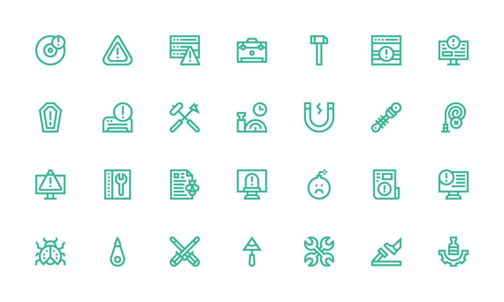 Bold Line Icons from Fix Set with 28 Vectors All Device Compatible Icon Set