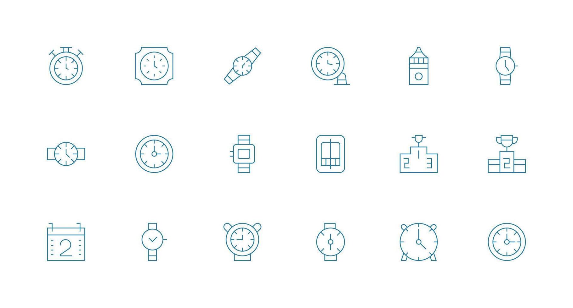 Second featuring 18 Icons in Minimal Line Design App Icon Pack vector