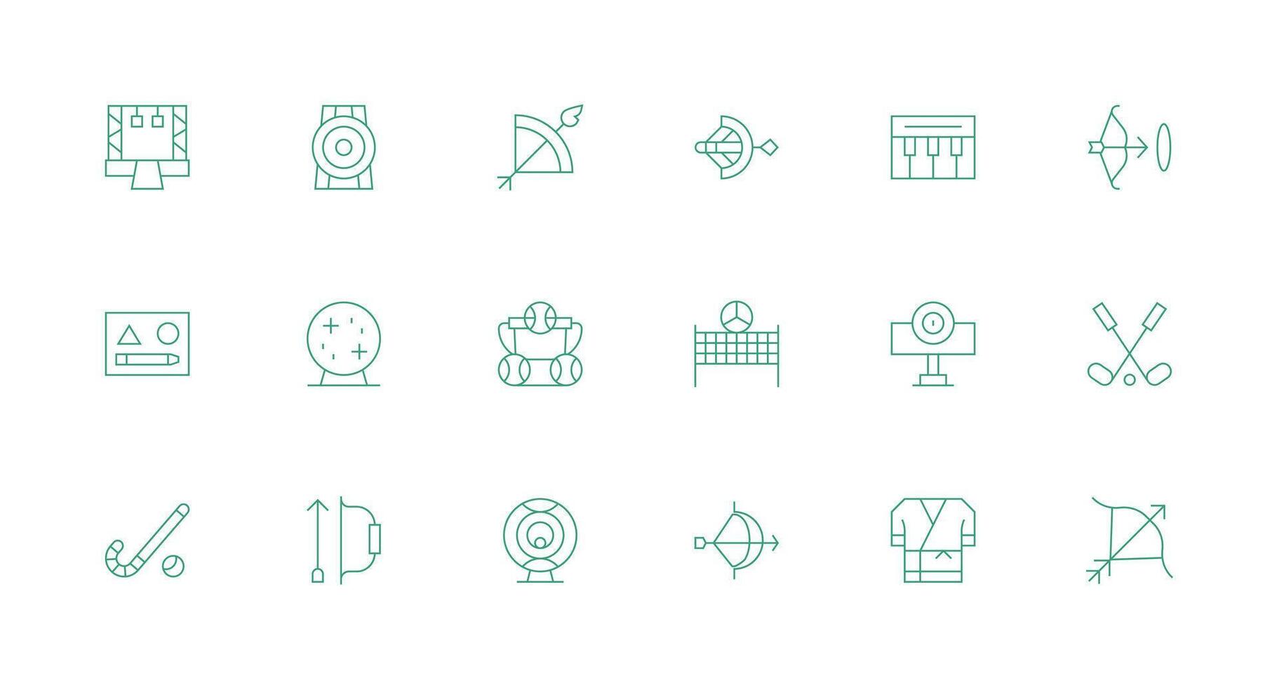 Minimal Line Icons from Practice Set with 18 Vectors Smart Icon Collection
