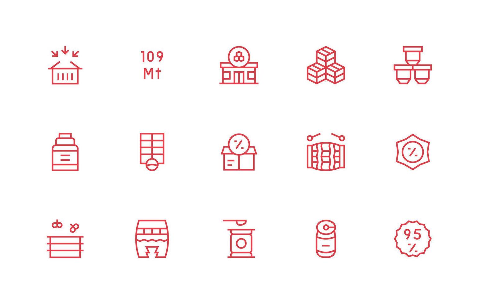 15 Regular Line Vectors for Bulk Theme Display Icon Pack