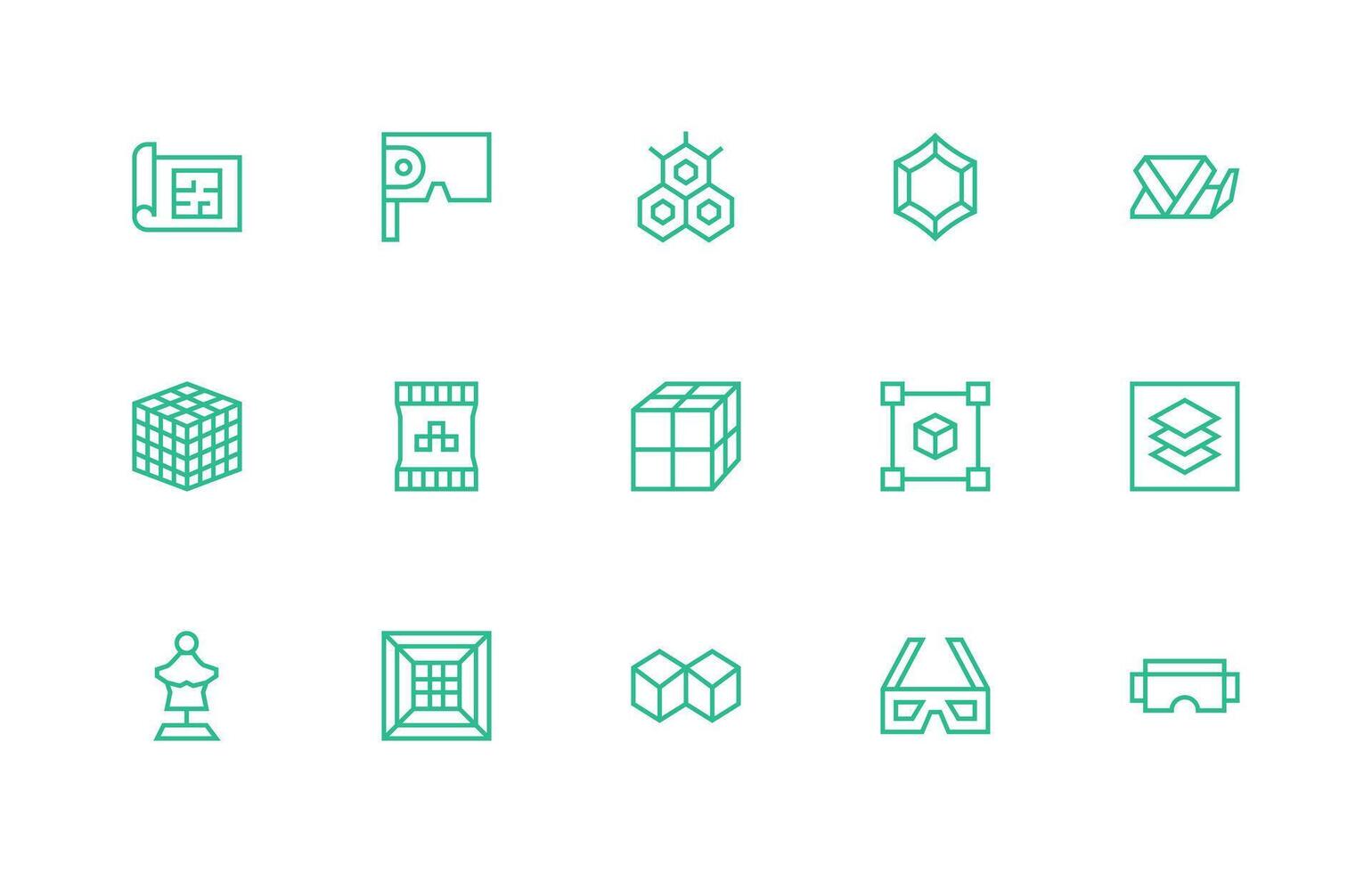 15 3D Icons in Regular Line Aesthetic Interface Icon Collection for Daily Projects vector