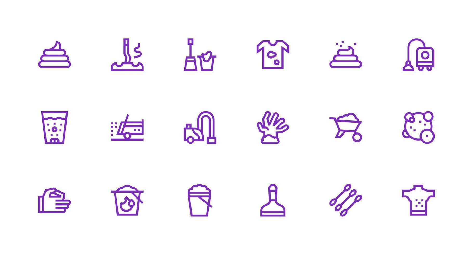 fuerte carrera línea estilo suciedad íconos con 18 vectores completamente editable icono conjunto para web