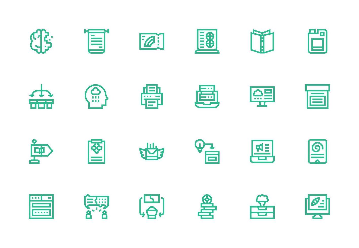 grueso línea línea íconos desde información tecnología conjunto con 24 vectores ui y ux enfocado icono colección