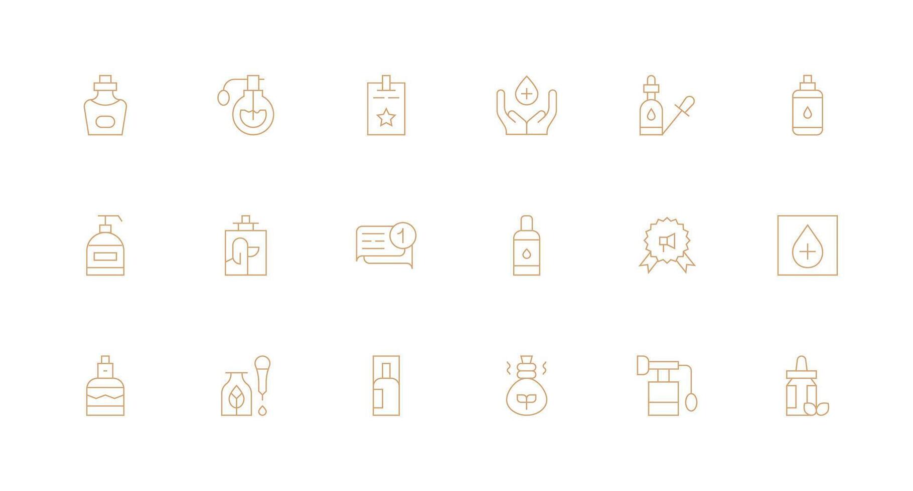 Essential Icon Set with 18 Minimal Line Graphics Complete Icon Bundle for Web Design vector