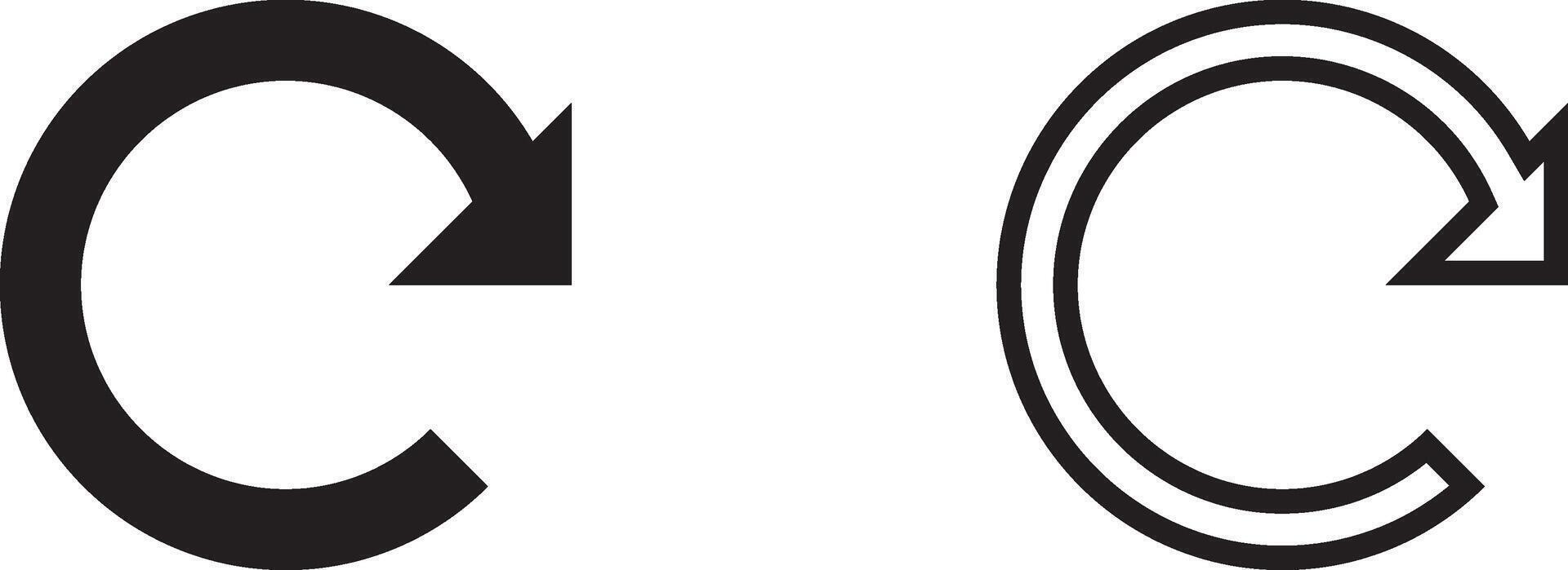 Refresh, Reload Icon. Circular Arrow vector