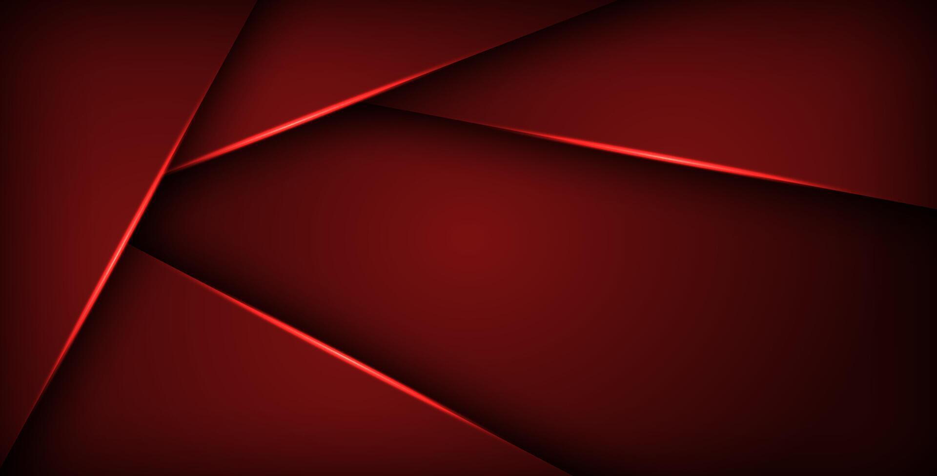 red geometric triangle background overlap layer on black space for text and background design.. , vector