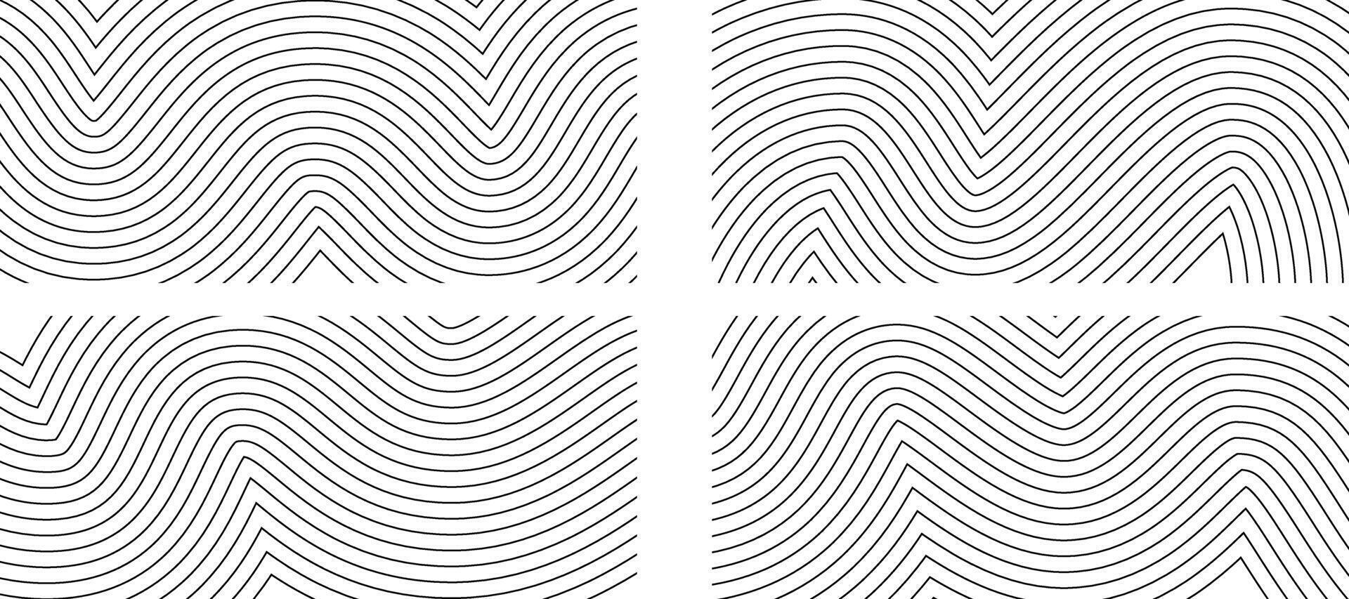 Line bg pattern, abstract texture. Wavy map contour design, topography graphic wave. Black curve mountain geometric art white bg. Terrain shape outline, modern topographic land ripple vector