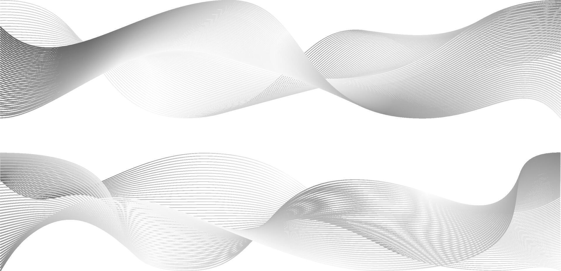 Abstract sine line waves. Wind air flow pattern undulate curves. Science tech swirls with thin twisted connected vibration simple grid. or certificate background vector