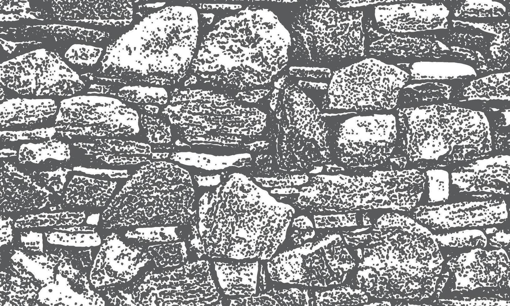 An instance of a stone wall that displays ageless architectural workmanship, natural strength, and rustic texture vector