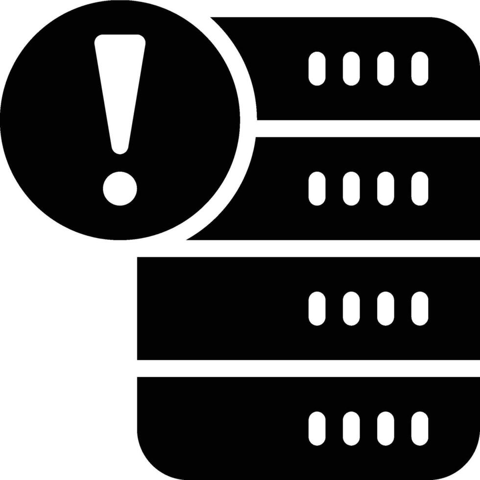 Issue, Problem, Warning Glyph Solid Icon vector