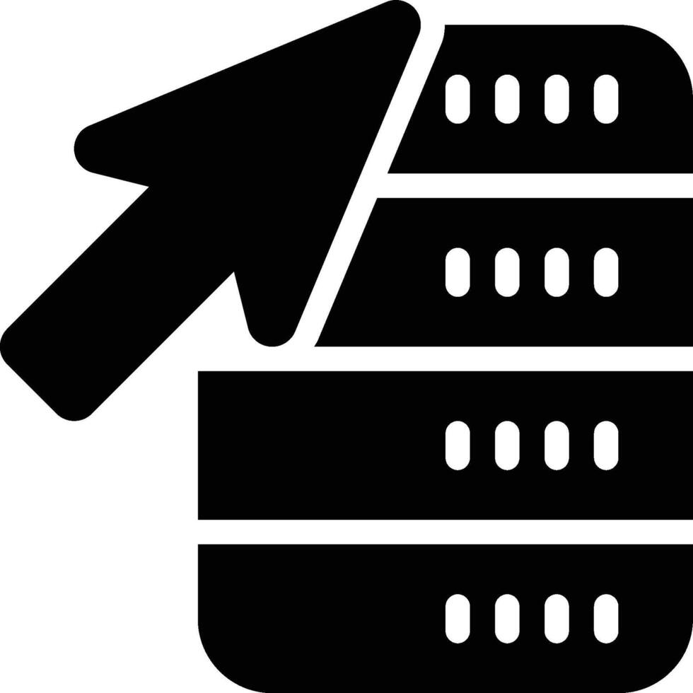 Select, Request, Query Glyph Solid Icon vector