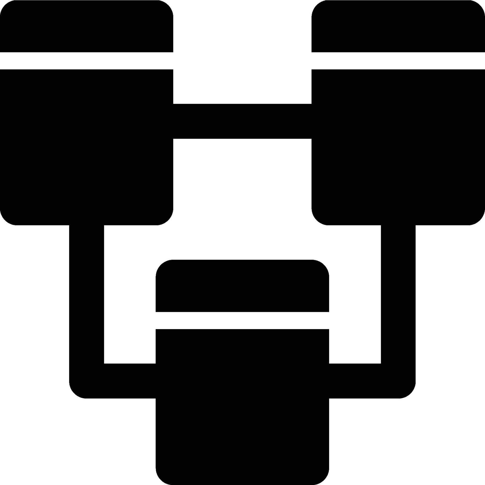 Relational Database, Database, Database Model Glyph Solid Icon 70788640 ...