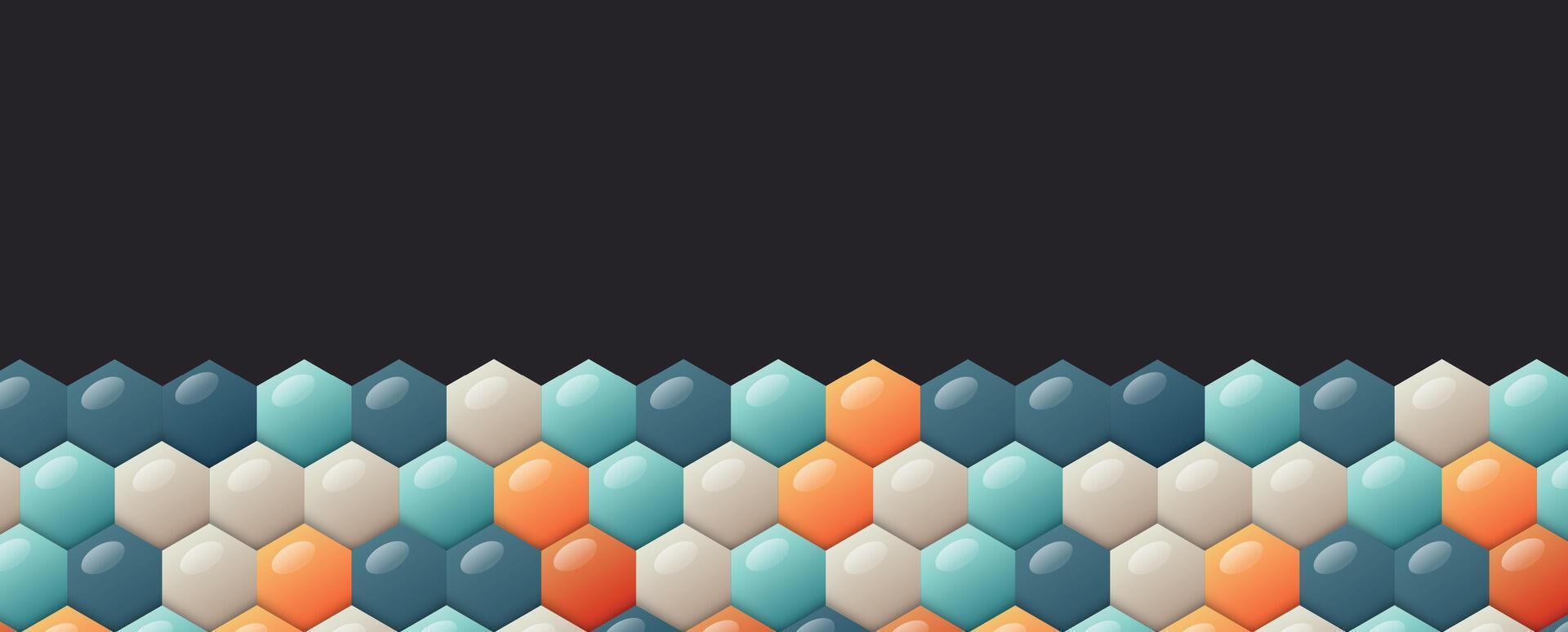 Hexagonal pattern background design vector